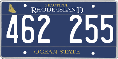 RI license plate 462255