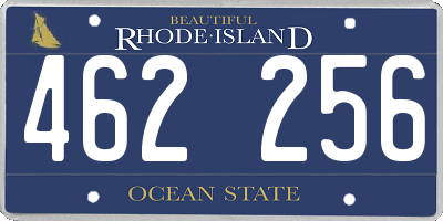 RI license plate 462256