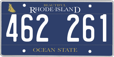 RI license plate 462261