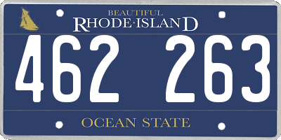 RI license plate 462263