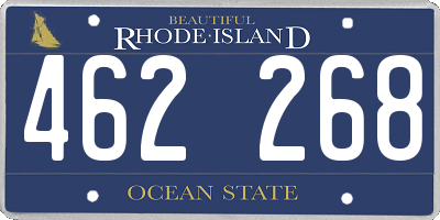 RI license plate 462268