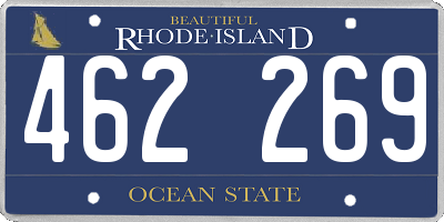 RI license plate 462269