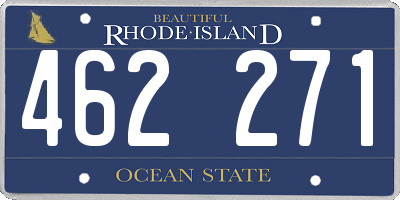 RI license plate 462271