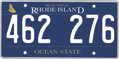 RI license plate 462276