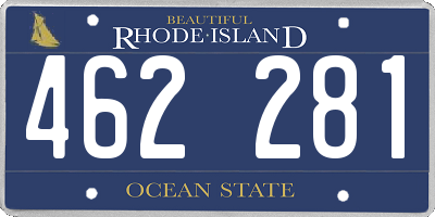 RI license plate 462281