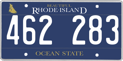 RI license plate 462283