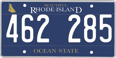 RI license plate 462285