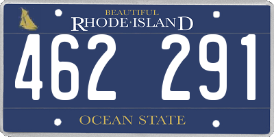 RI license plate 462291