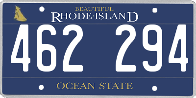 RI license plate 462294
