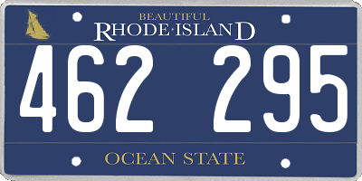 RI license plate 462295