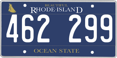 RI license plate 462299