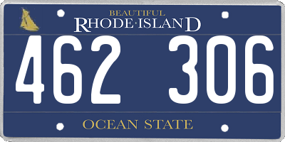 RI license plate 462306