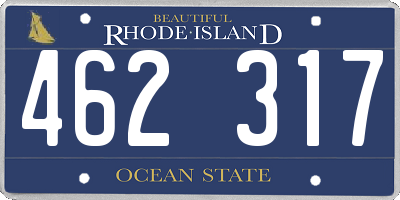 RI license plate 462317