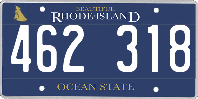 RI license plate 462318