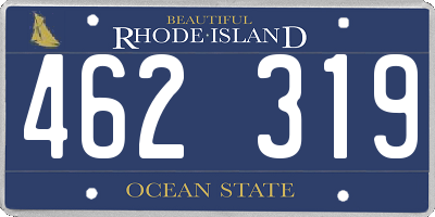RI license plate 462319