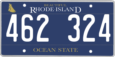 RI license plate 462324