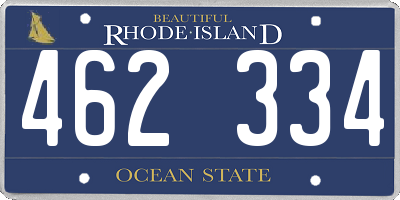 RI license plate 462334