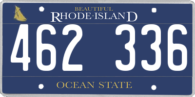 RI license plate 462336