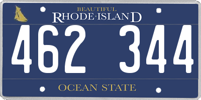 RI license plate 462344