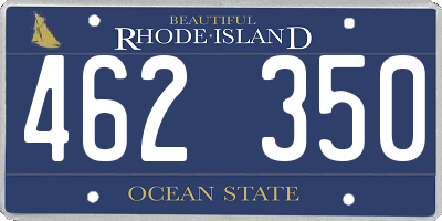 RI license plate 462350