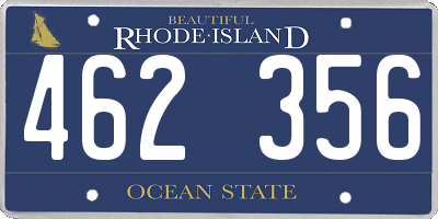 RI license plate 462356