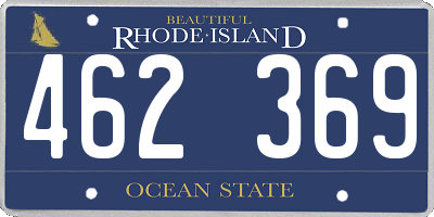 RI license plate 462369