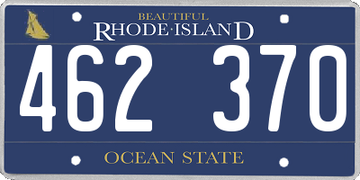 RI license plate 462370
