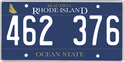 RI license plate 462376