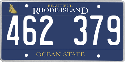 RI license plate 462379