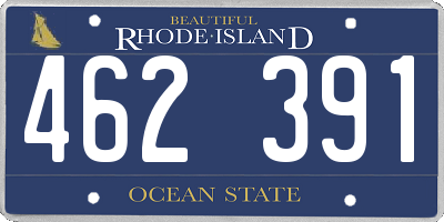 RI license plate 462391