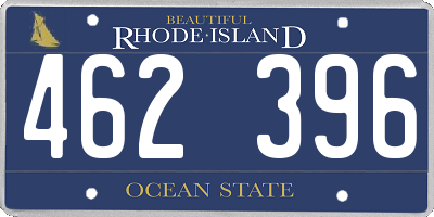 RI license plate 462396