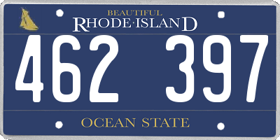 RI license plate 462397