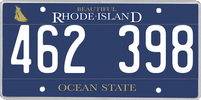 RI license plate 462398