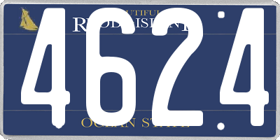 RI license plate 4624