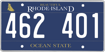 RI license plate 462401