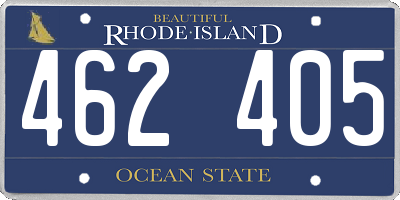 RI license plate 462405