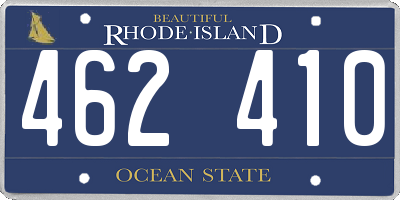 RI license plate 462410