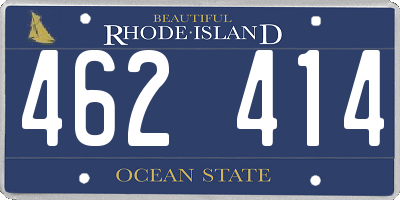 RI license plate 462414