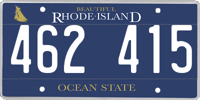 RI license plate 462415