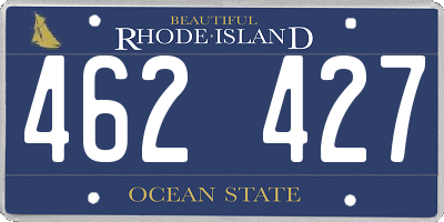 RI license plate 462427