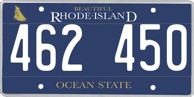 RI license plate 462450