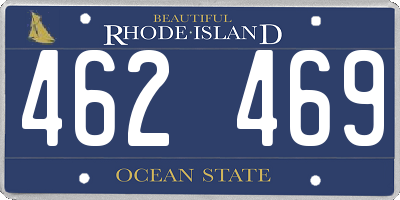 RI license plate 462469