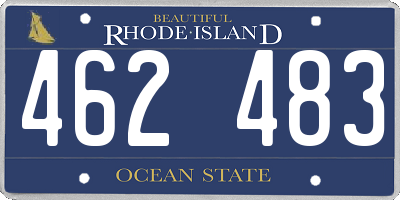 RI license plate 462483