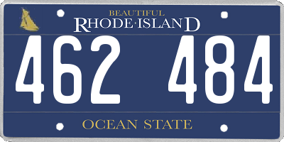 RI license plate 462484
