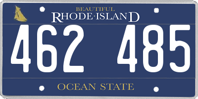 RI license plate 462485