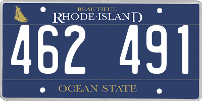 RI license plate 462491