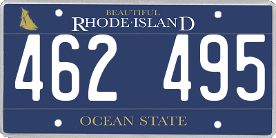 RI license plate 462495