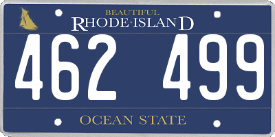 RI license plate 462499