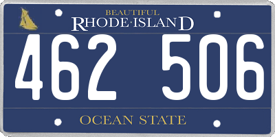 RI license plate 462506