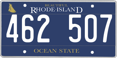 RI license plate 462507